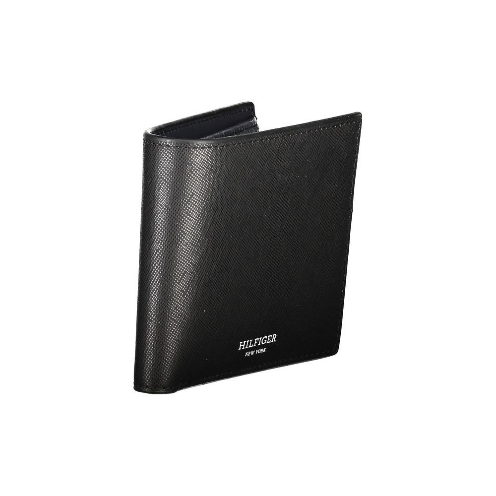 Tommy Hilfiger Black Leather Wallet -  Leather Wallet for Men -  Tommy Hilfiger.