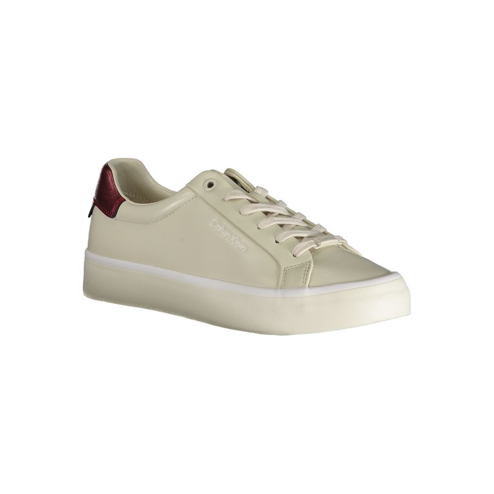 Calvin Klein Beige Polyester Sneaker -   -  Calvin Klein.