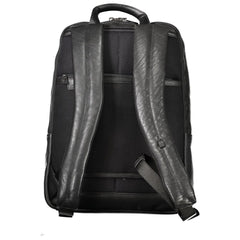 Piquadro Black Leather Men Backpack -   -  Piquadro.