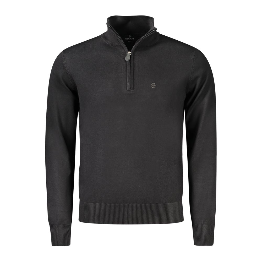 Coveri Moving Black Viscose Men Sweater -   -  Coveri Moving.