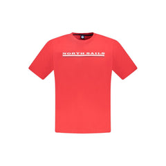 North Sails Red Cotton Men TShirt -   -  North Sails.