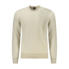 Hugo Boss Beige Cotton Men Sweater -   -  Hugo Boss.