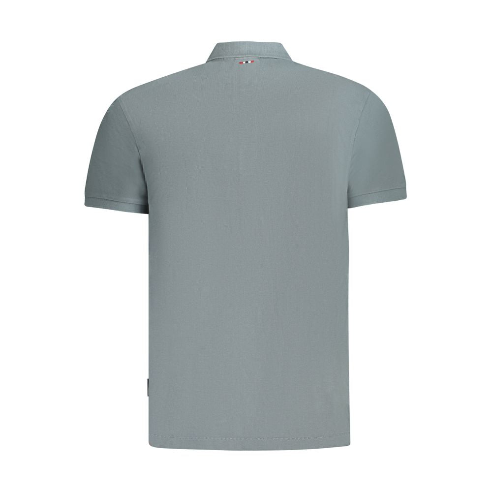 Napapijri Gray Cotton Mens Polo Shirt -   -  Napapijri.