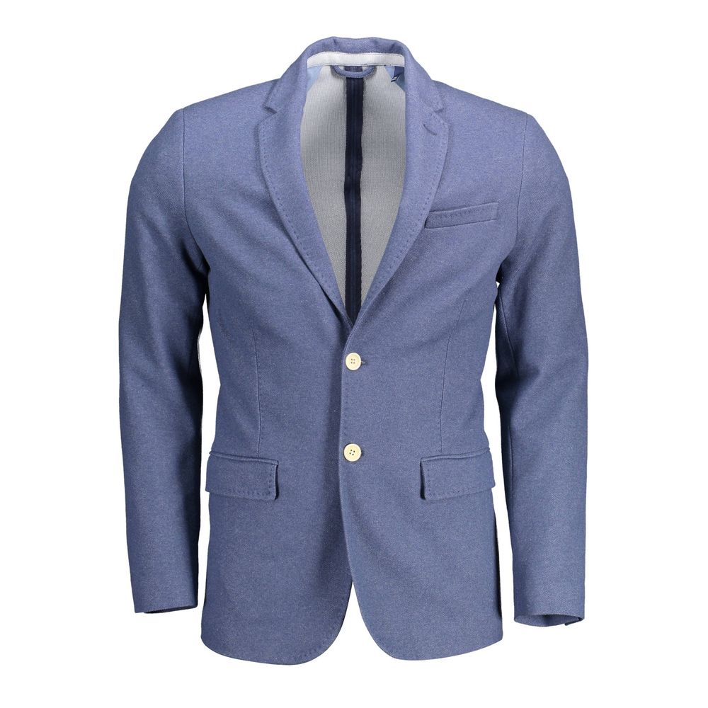 Gant Blue Cotton Men Jacket -   -  Gant.
