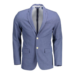 Gant Blue Cotton Men Jacket -   -  Gant.