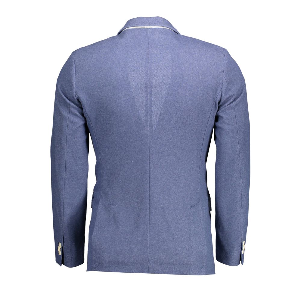 Gant Blue Cotton Men Jacket -   -  Gant.