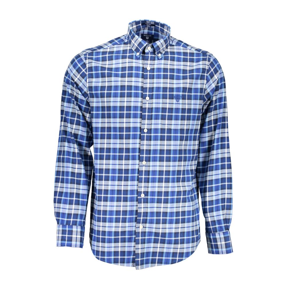 Gant Blue Cotton Men Shirt -   -  Gant.