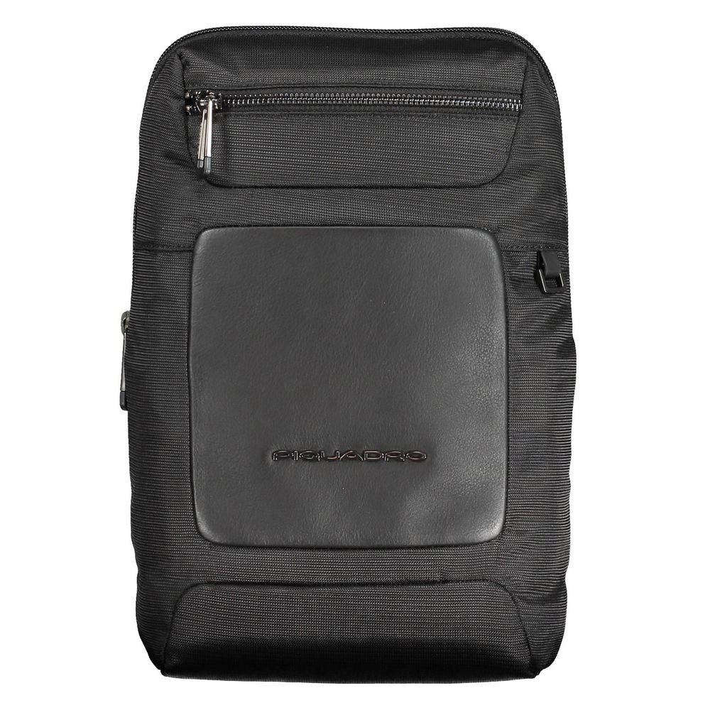 Piquadro Black Recycled Polyethylene Men Shoulder Bag -   -  Piquadro.