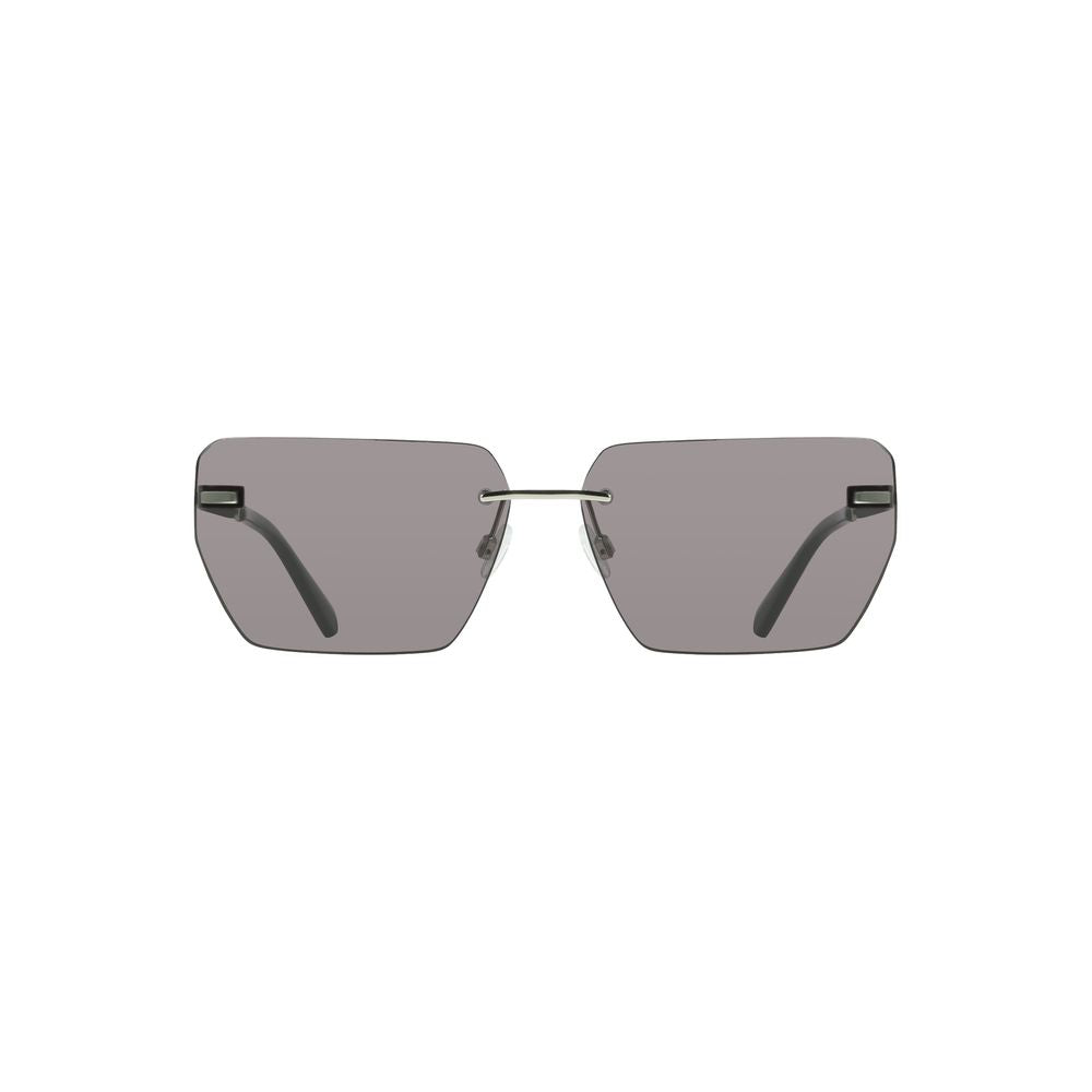 Calvin Klein Gray Metal Men Sunglass -   -  Calvin Klein.