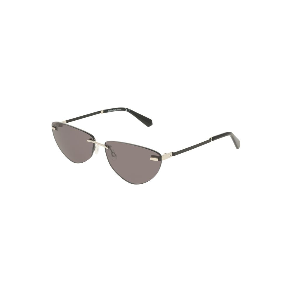 Calvin Klein Black Metal Women Sunglass -   -  Calvin Klein.