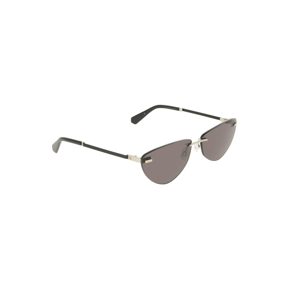 Calvin Klein Black Metal Women Sunglass -   -  Calvin Klein.