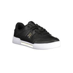 Tommy Hilfiger Black Leather Women Sneaker -   -  Tommy Hilfiger.
