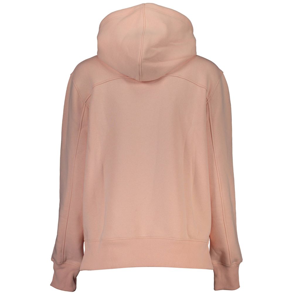 Calvin Klein Chic Pink Fleece Hooded Sweatshirt with Logo Embroidery -   -  Calvin Klein.
