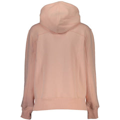 Calvin Klein Chic Pink Fleece Hooded Sweatshirt with Logo Embroidery -   -  Calvin Klein.