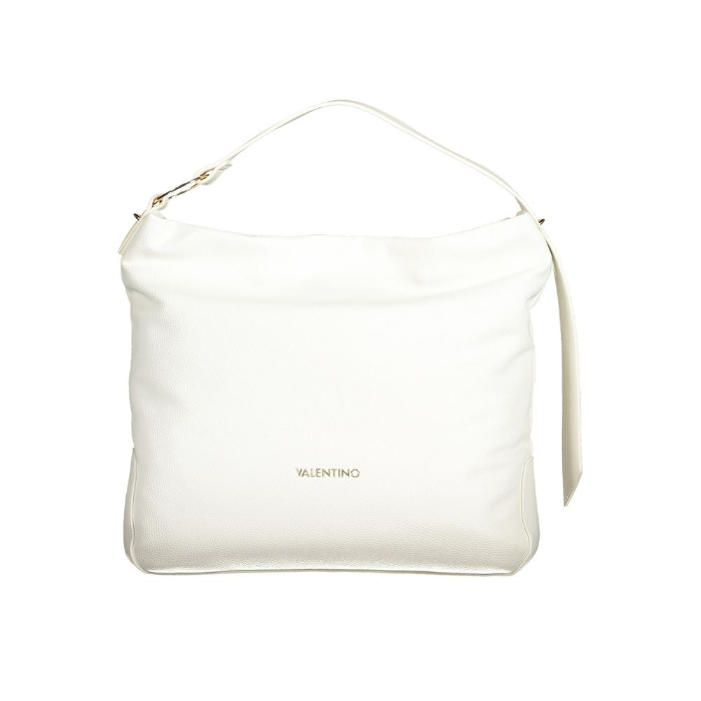 Valentino - Chic Polyethylene Structured Shoulder Bag - White
