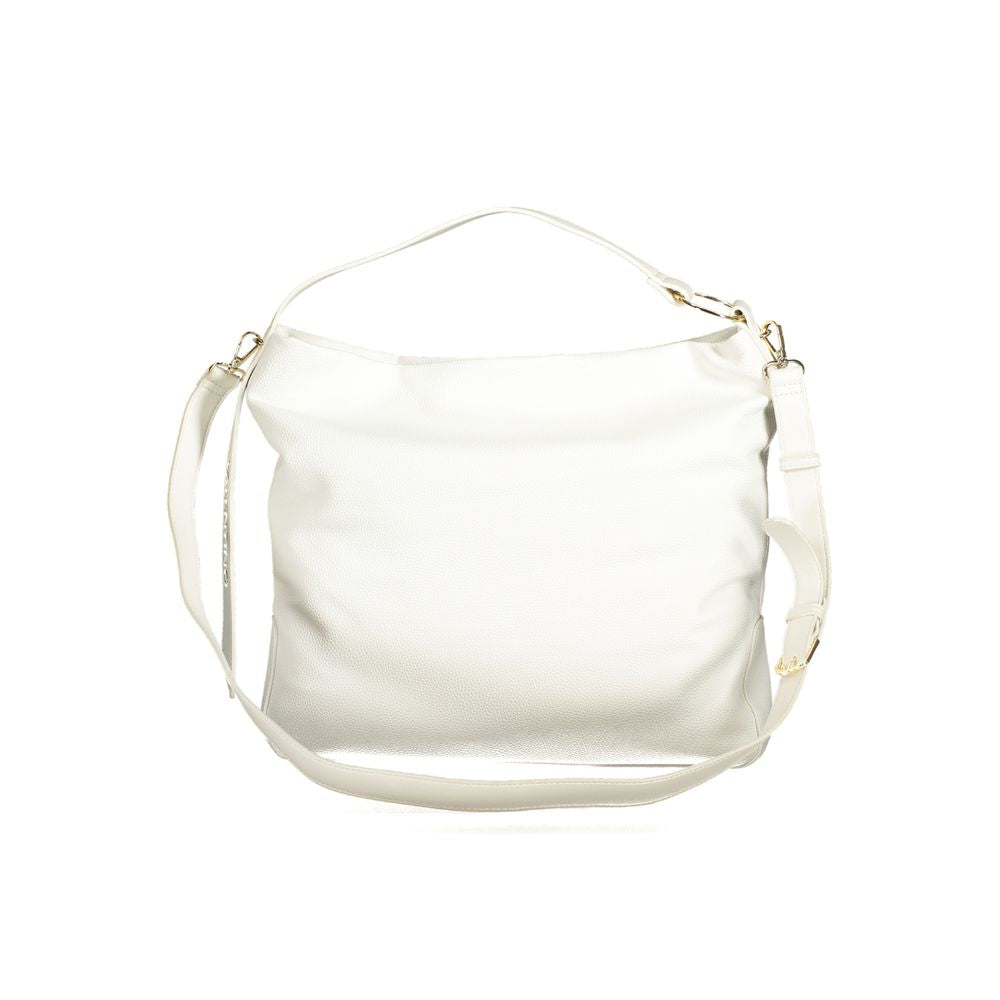 Valentino - Chic Polyethylene Structured Shoulder Bag - White