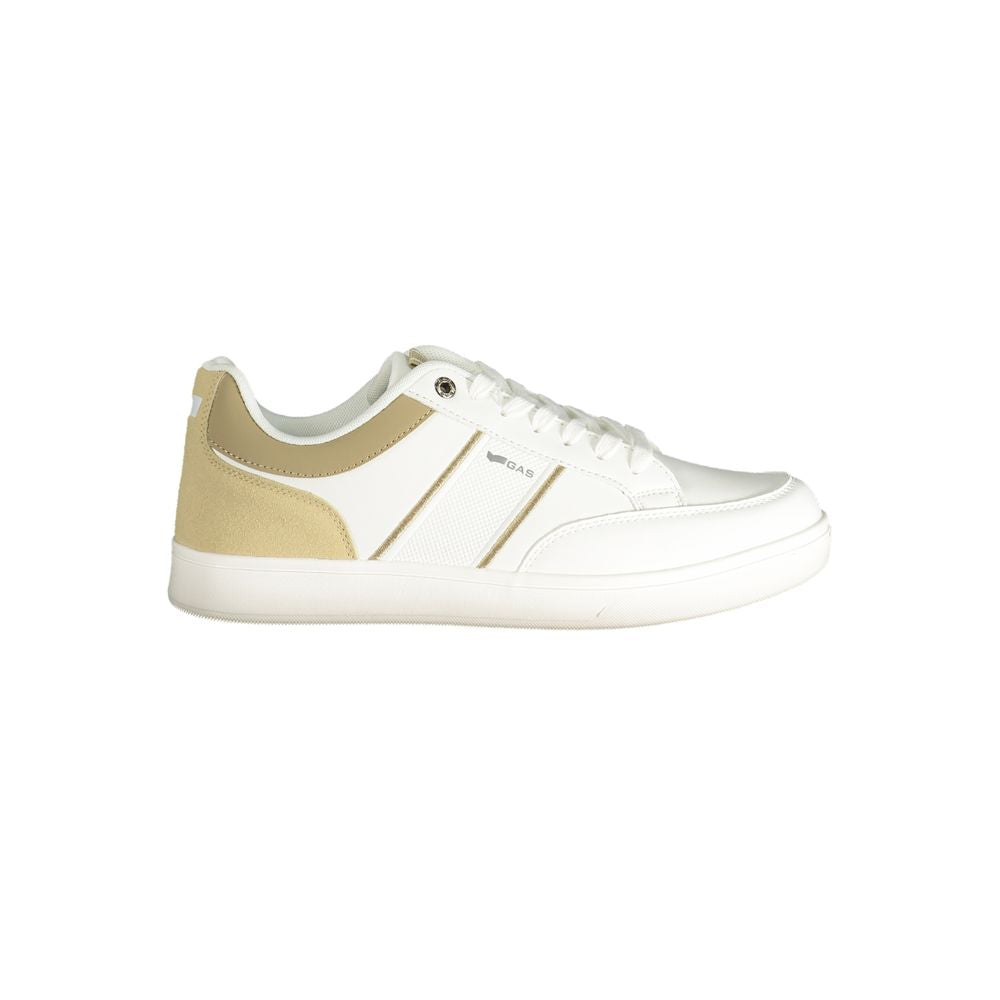 Gas White Polyester Men Sneaker -   -  Gas.