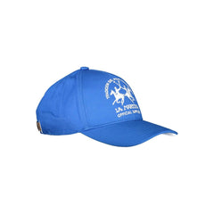 La Martina Blue Cotton Men Cap -   -  La Martina.