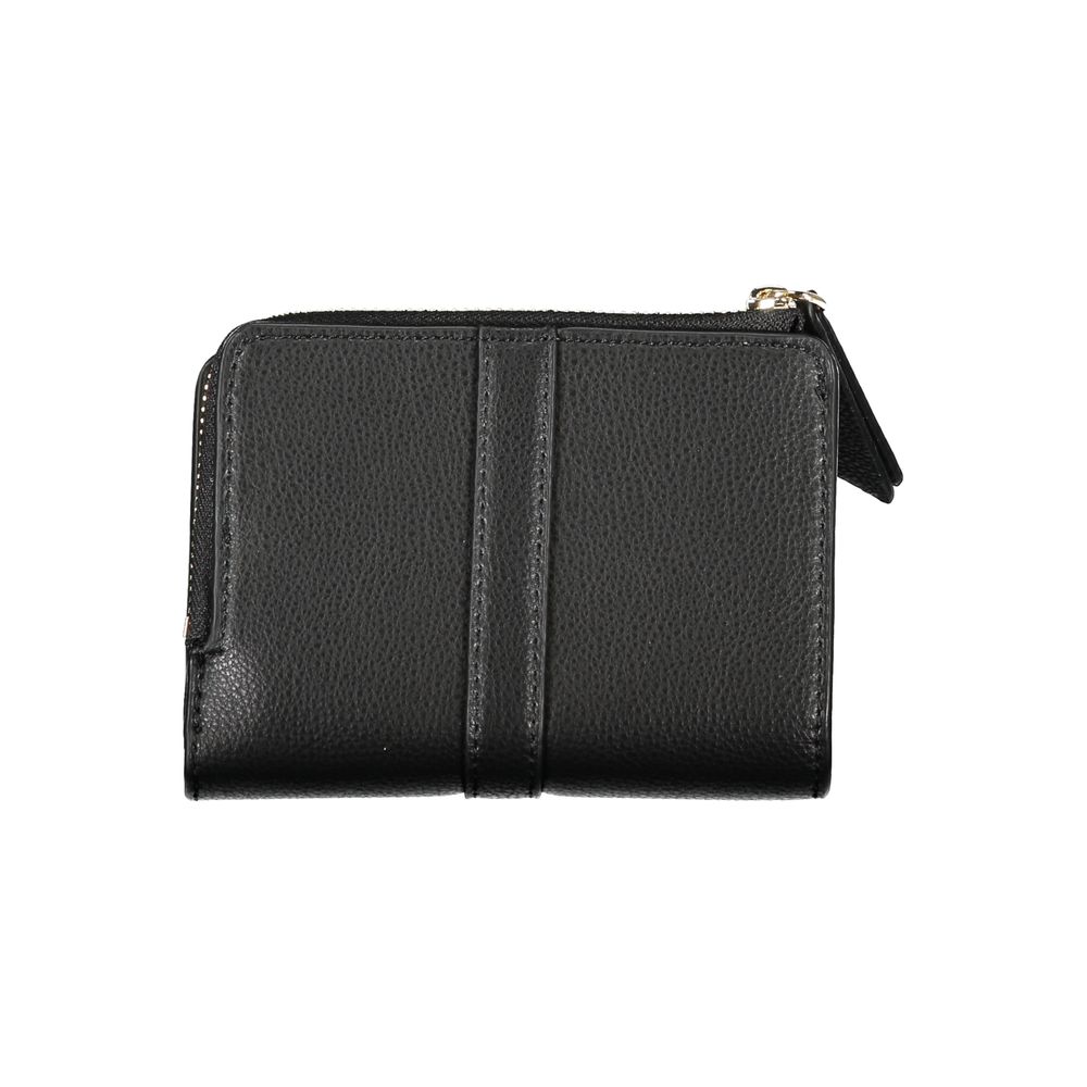Tommy Hilfiger Sleek Black Zip Wallet with Coin Purse -   -  Tommy Hilfiger.