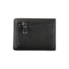 Calvin Klein Sleek Black Leather Coin Purse with Card Holder -   -  Calvin Klein.