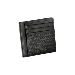 Calvin Klein Sleek Black Leather Coin Purse with Card Holder -   -  Calvin Klein.