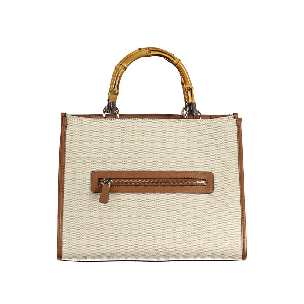Guess Jeans Beige Cotton Handbag -   -  Guess Jeans.