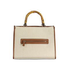 Guess Jeans Beige Cotton Handbag -   -  Guess Jeans.