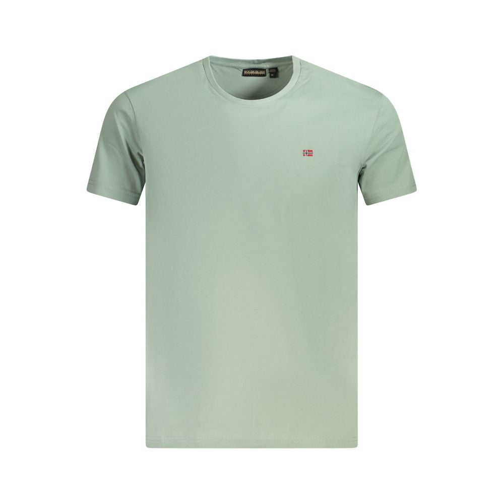 Napapijri Green Cotton Men T-Shirt -   -  Napapijri.