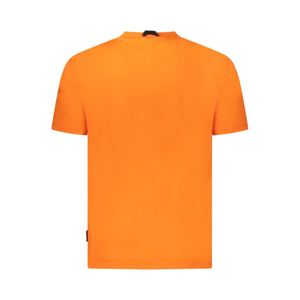 Napapijri Orange Cotton Men T-Shirt -   -  Napapijri.