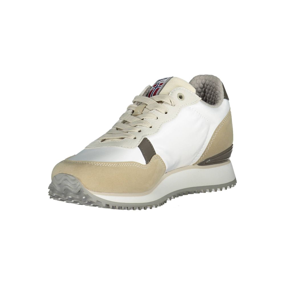 Napapijri White Polyester Men Sneaker -   -  Napapijri.
