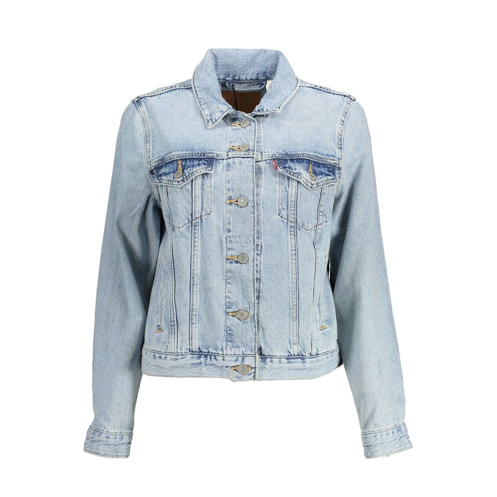 Levi's Light Blue Cotton Women Jacket -   -  Levi's.