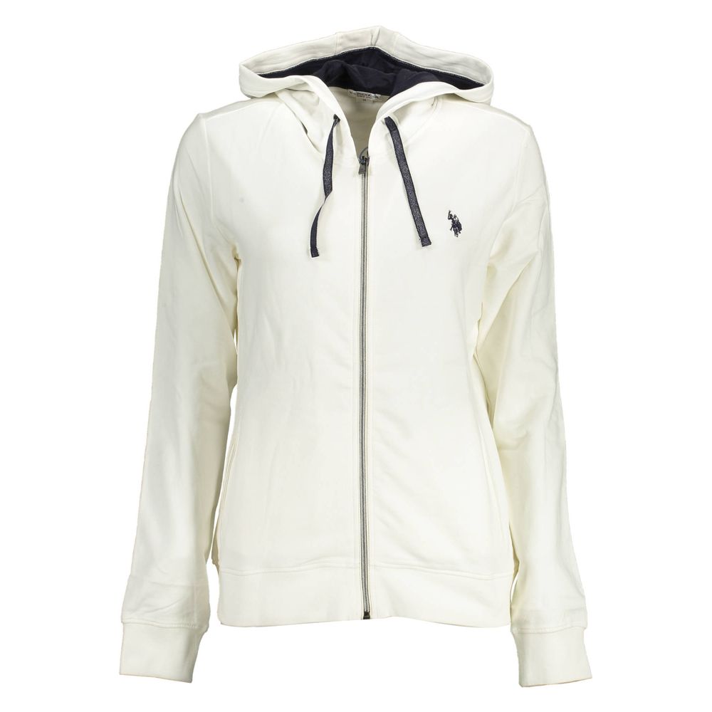 U.S. POLO ASSN. White Cotton Women Sweater -   -  U.S. POLO ASSN..
