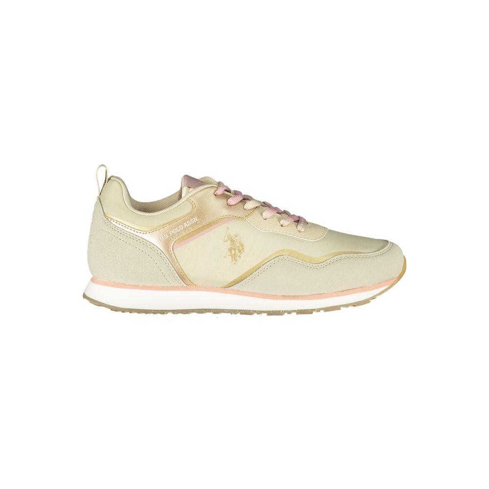 U.S. POLO ASSN. Beige Polyester Sneaker -   -  U.S. POLO ASSN..