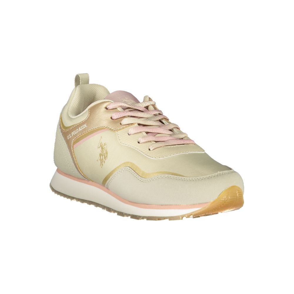 U.S. POLO ASSN. Beige Polyester Sneaker -   -  U.S. POLO ASSN..