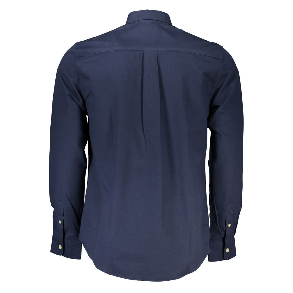 North Sails Blue Cotton Men Shirt -   -  North Sails.