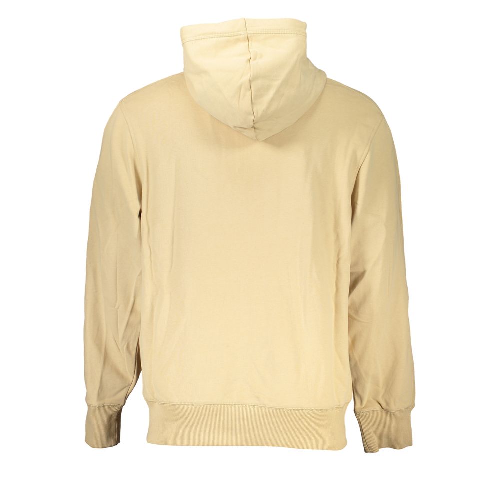 Calvin Klein Elegant Beige Zip Hooded Sweatshirt -   -  Calvin Klein.