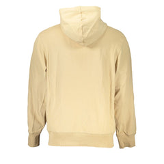 Calvin Klein Elegant Beige Zip Hooded Sweatshirt -   -  Calvin Klein.
