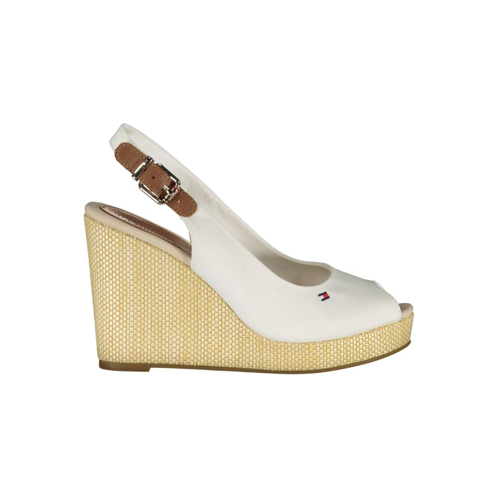 Tommy Hilfiger White Cotton Sandal -   -  Tommy Hilfiger.