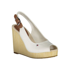 Tommy Hilfiger White Cotton Sandal -   -  Tommy Hilfiger.