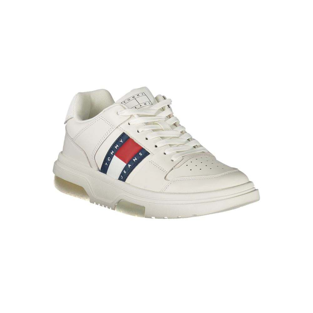 Tommy Hilfiger White Leather Women Sneaker -   -  Tommy Hilfiger.