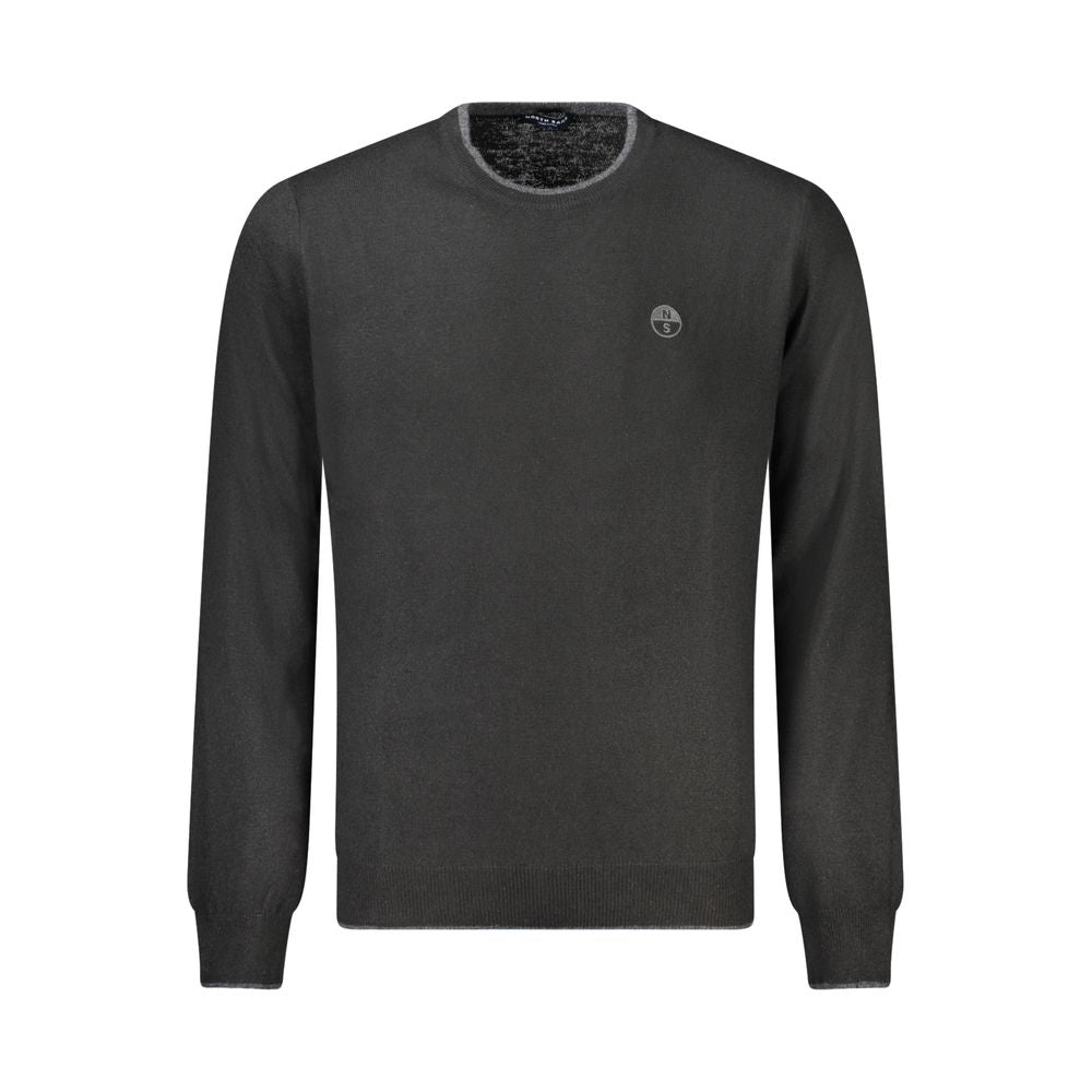 North Sails Black Wool Men Sweater -   -  North Sails.