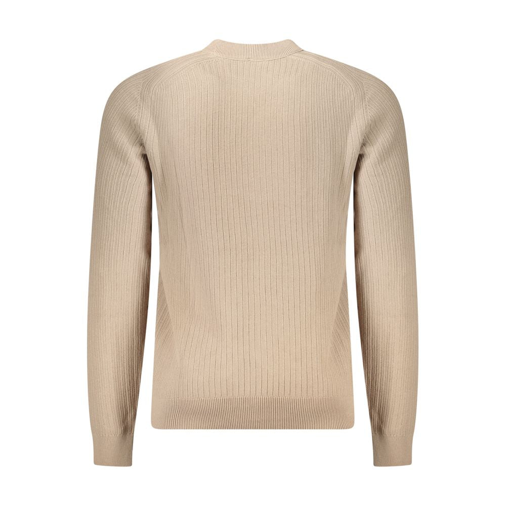 Hugo Boss Beige Cotton Men Sweater -   -  Hugo Boss.