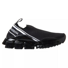 Dolce & Gabbana Black Sorrento Slip On Low Top Sneakers -   -  Dolce & Gabbana.