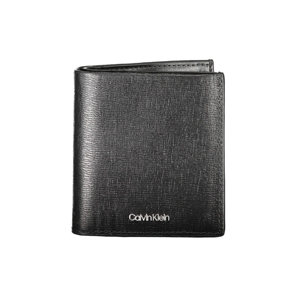 Calvin Klein Black Leather Men Wallet -  Leather Wallet for Men -  Calvin Klein.
