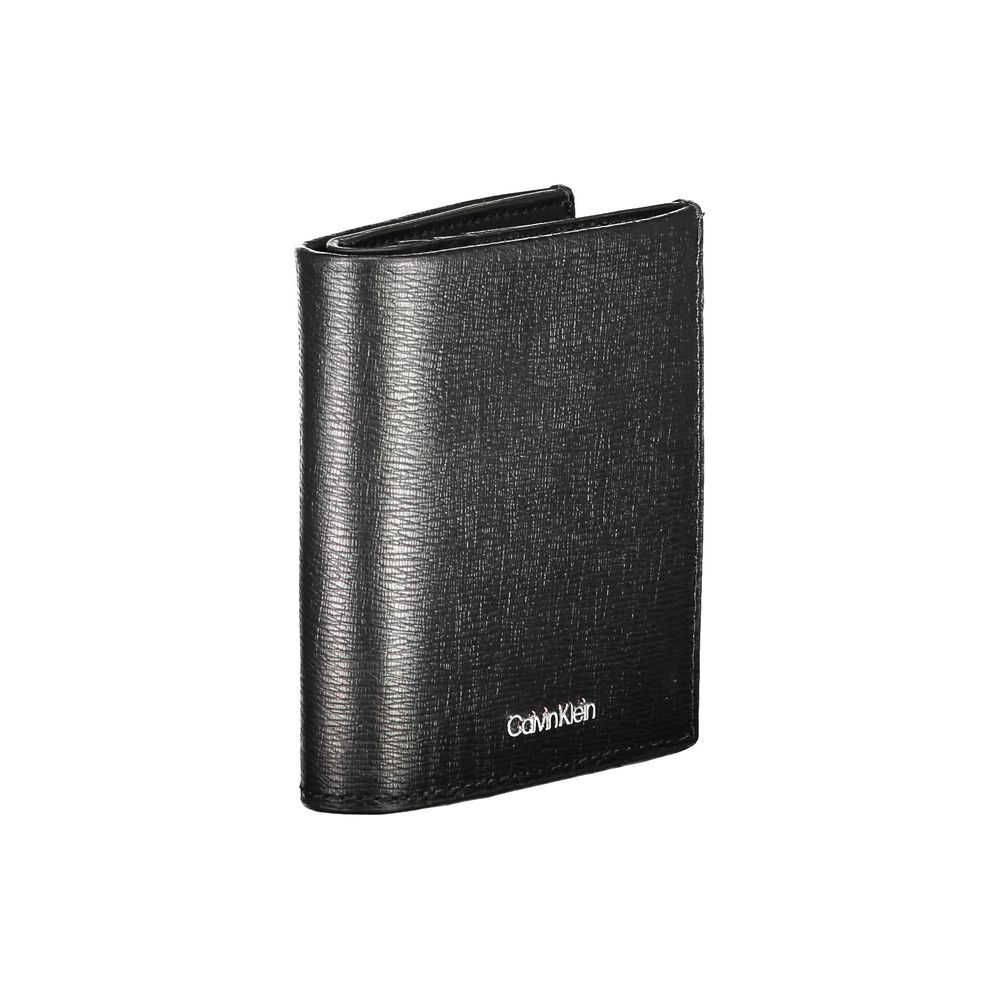 Calvin Klein Black Leather Men Wallet -  Leather Wallet for Men -  Calvin Klein.