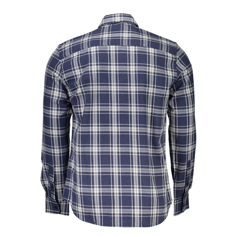 North Sails Blue Cotton Men Shirt -   -  North Sails.