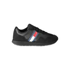 Tommy Hilfiger Black Leather Men Sneaker -   -  Tommy Hilfiger.