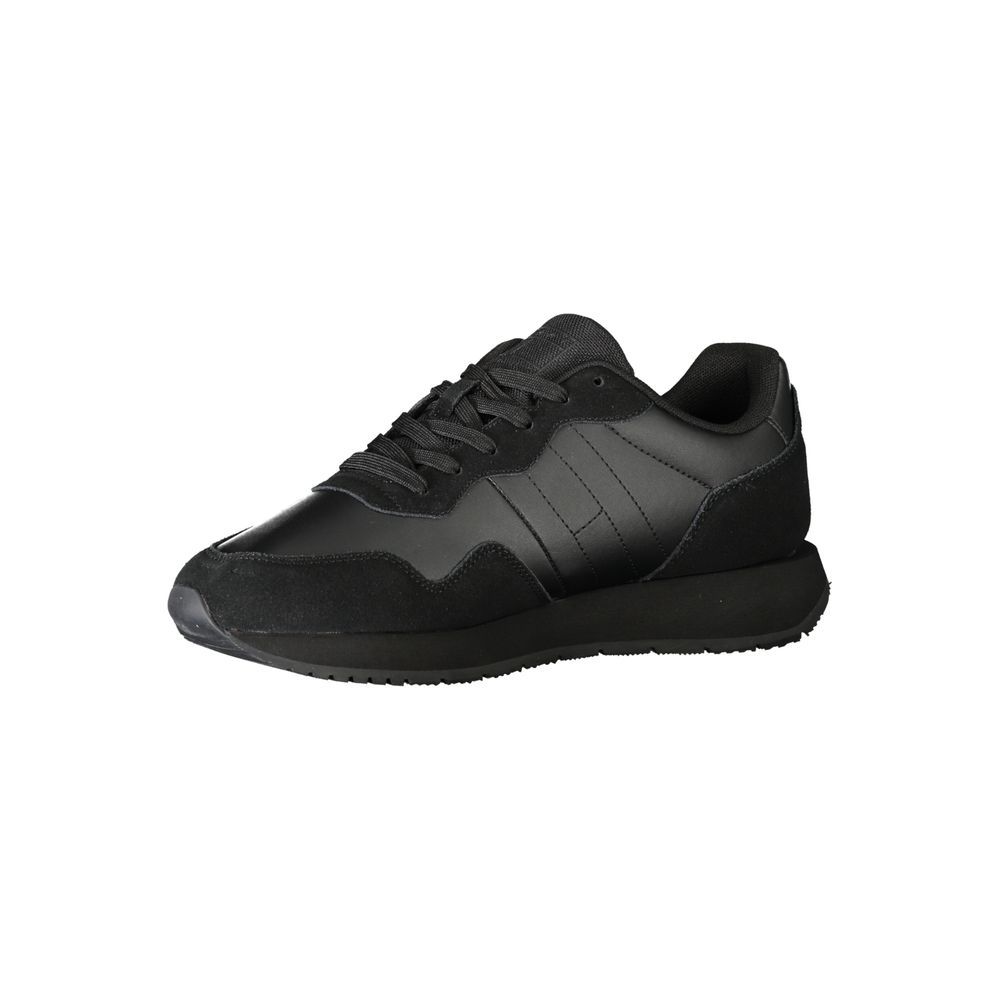 Tommy Hilfiger Black Leather Men Sneaker -   -  Tommy Hilfiger.