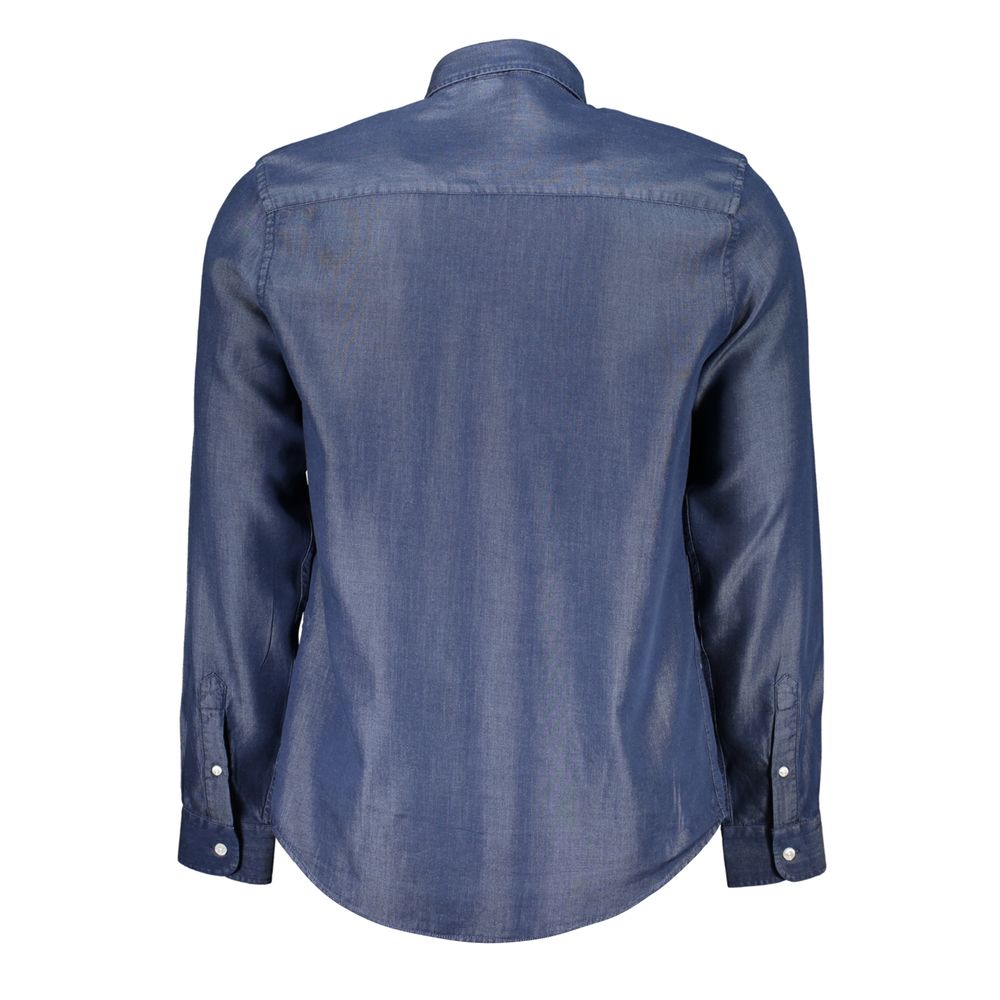 North Sails Blue Lyocell Shirt -   -  North Sails.