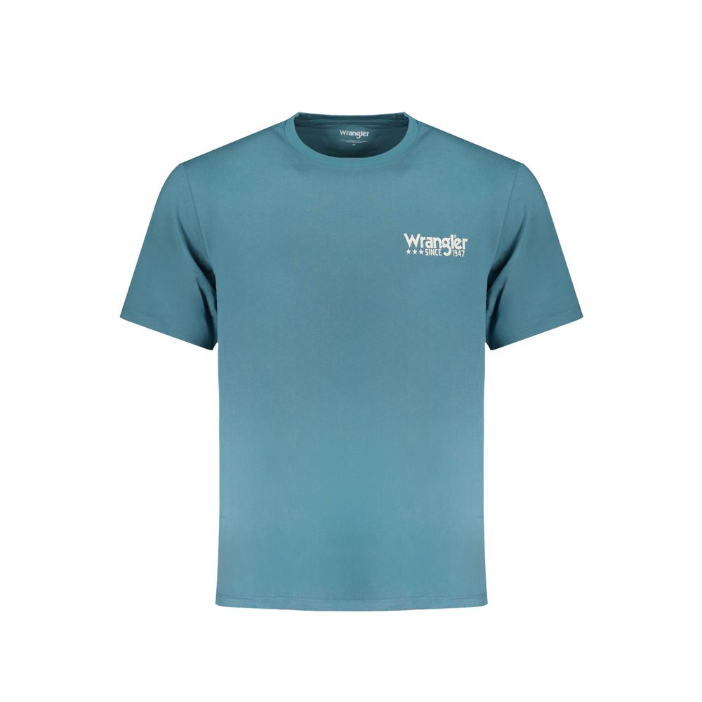 Wrangler Blue Cotton T-Shirt -   -  Wrangler.